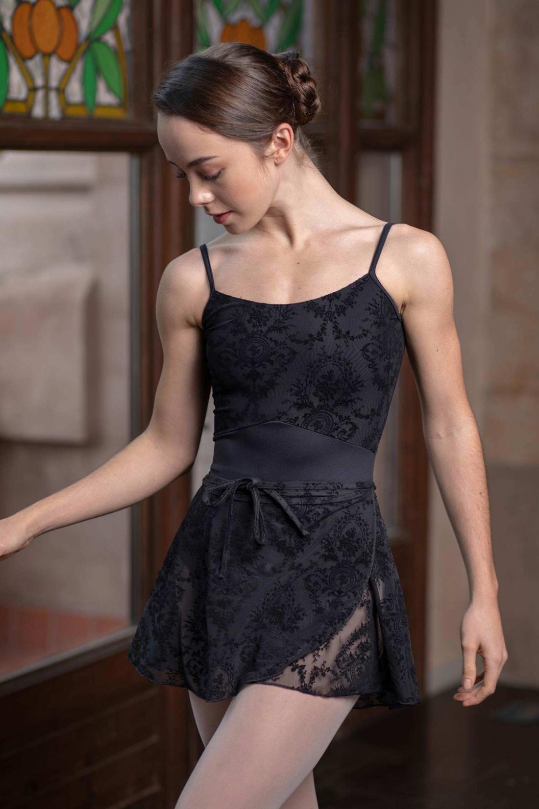 Intermezzo Manila Skirt Wrap Floc Mesh with Elastic Ties Ballet Dance