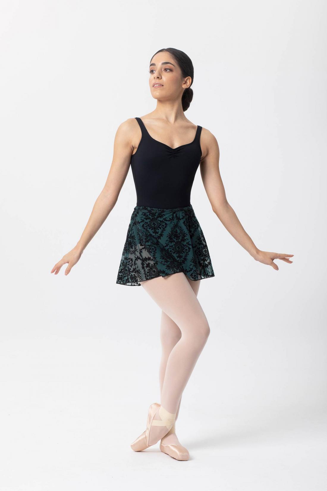 Intermezzo Manila Skirt Wrap Floc Mesh with Elastic Ties Ballet Dance