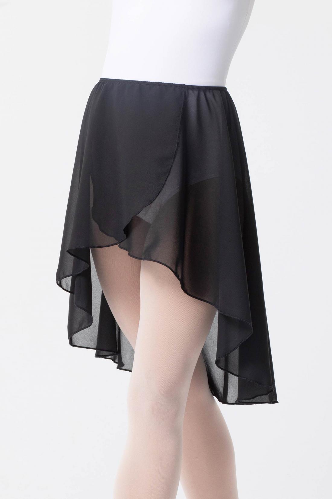 Intermezzo tail hem black skirt elastic waist ballet dance