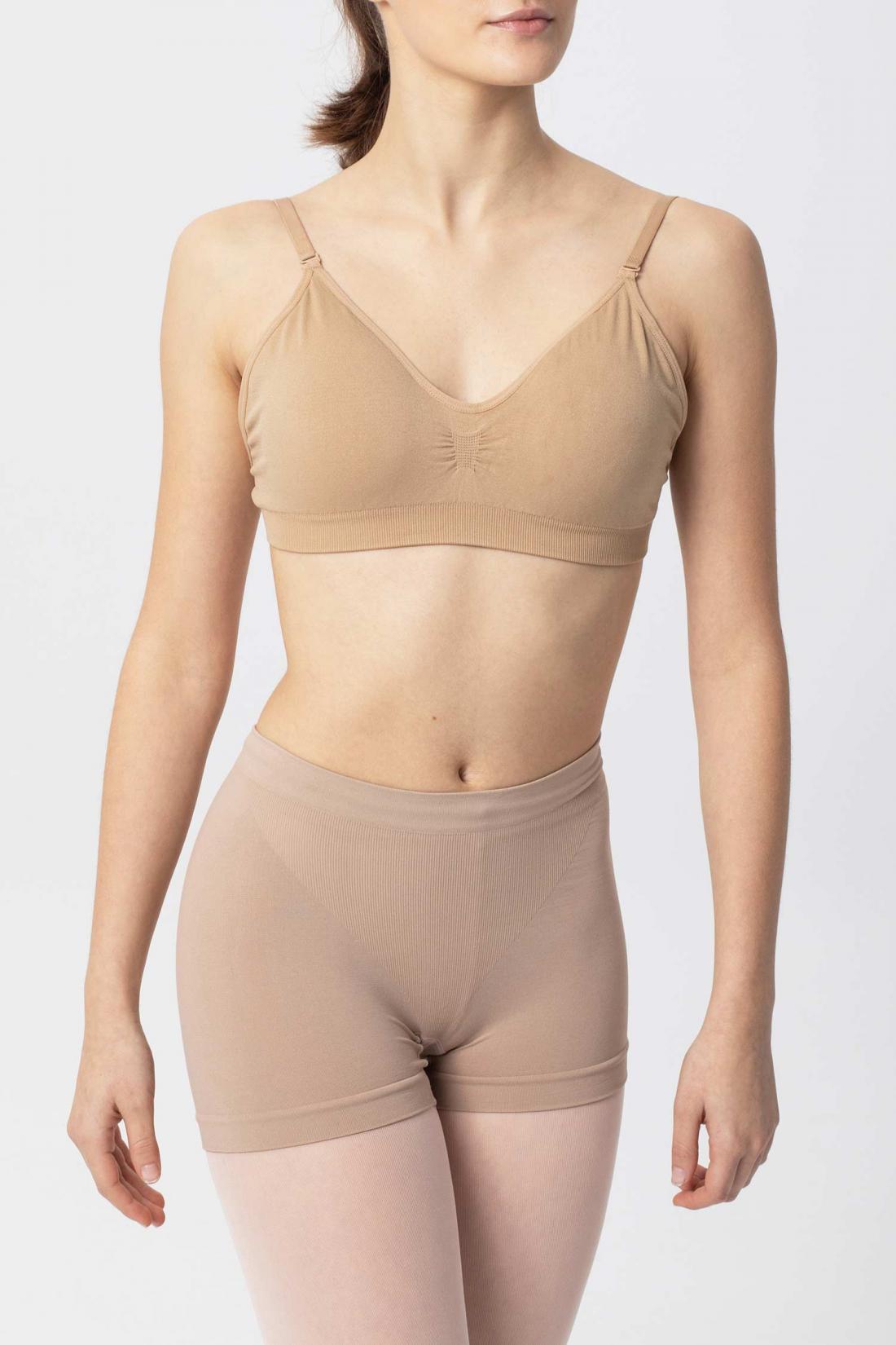 Seamless Clear Back Nude Bra Intermezzo Underwear with removable pads