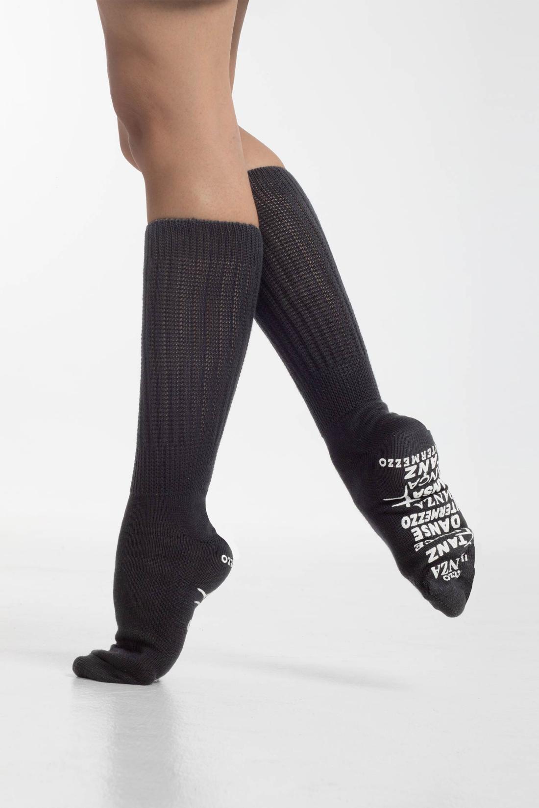 Calcetines antideslizantes para bailarinas de fitness negros para mujer 500  - Decathlon