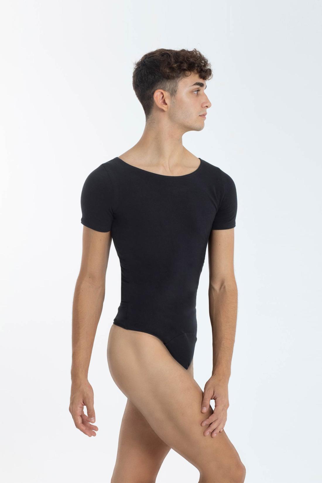 Short Sleeve Thong Leotard Man Boy Intermezzo Ballet Dance