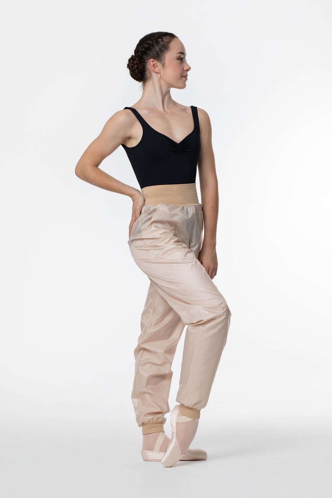 Pantalones de calentamiento efecto sauna con bolsillos de Intermezzo para ballet