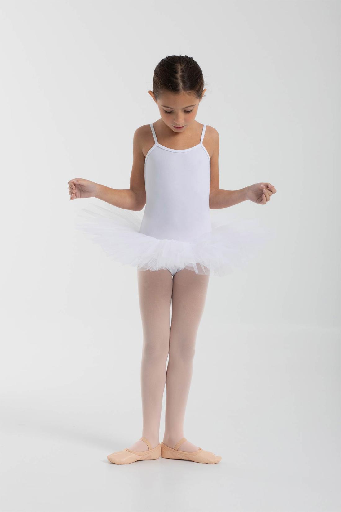 Tutú Básico de Ballet para niña en tejido de Espuma 4 capas de tul Intermezzo danza