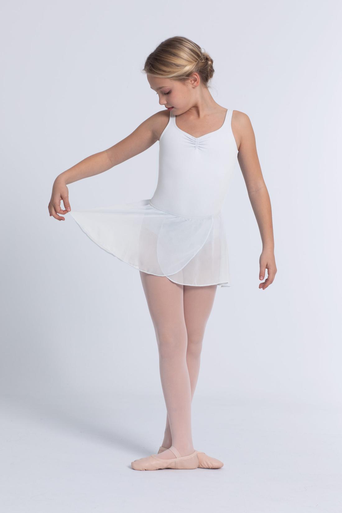 Ballettröckchen Giselle gekreuzt mit elastischem Gummi und Intermezzo Chiffon Stoff
