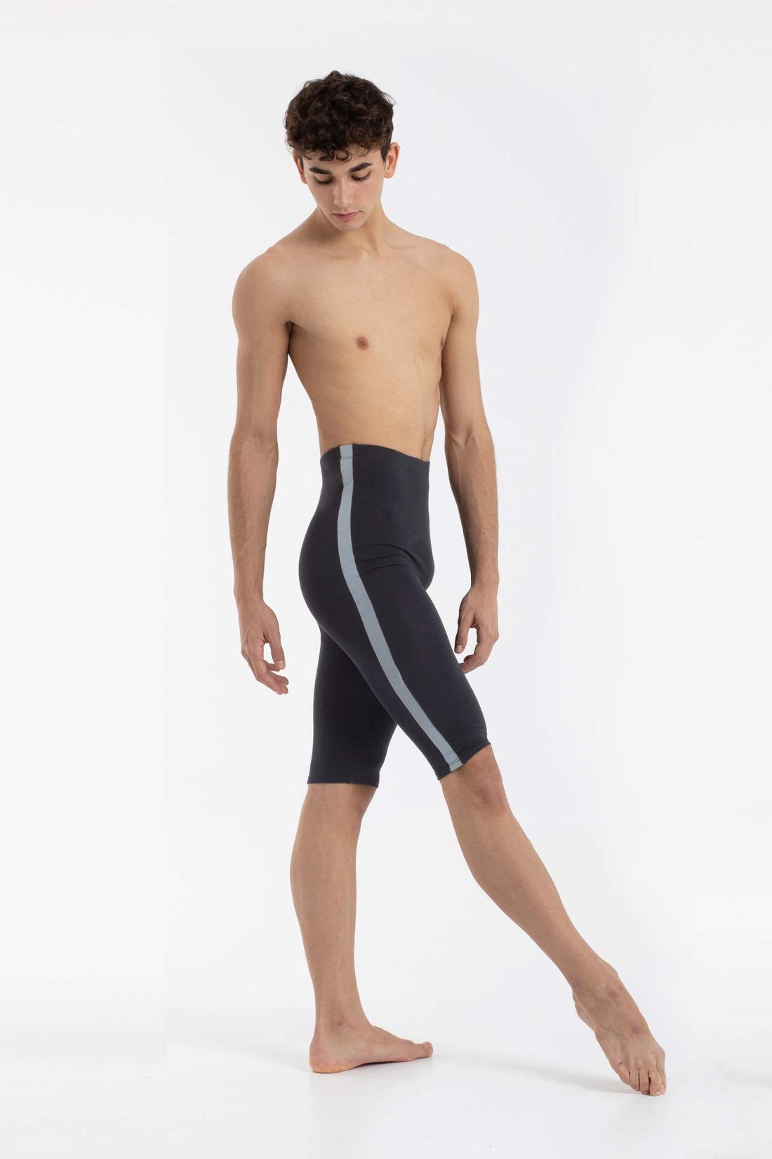 Over-the-knee Men's Pants with stripe on the sides for Male Dancers in Organic Cotton Intermezzo Ballet Dance