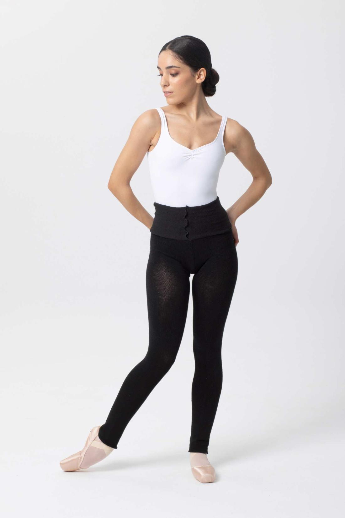 Warm up Intermezzo Knitted Cotton Pants with roll over waist band