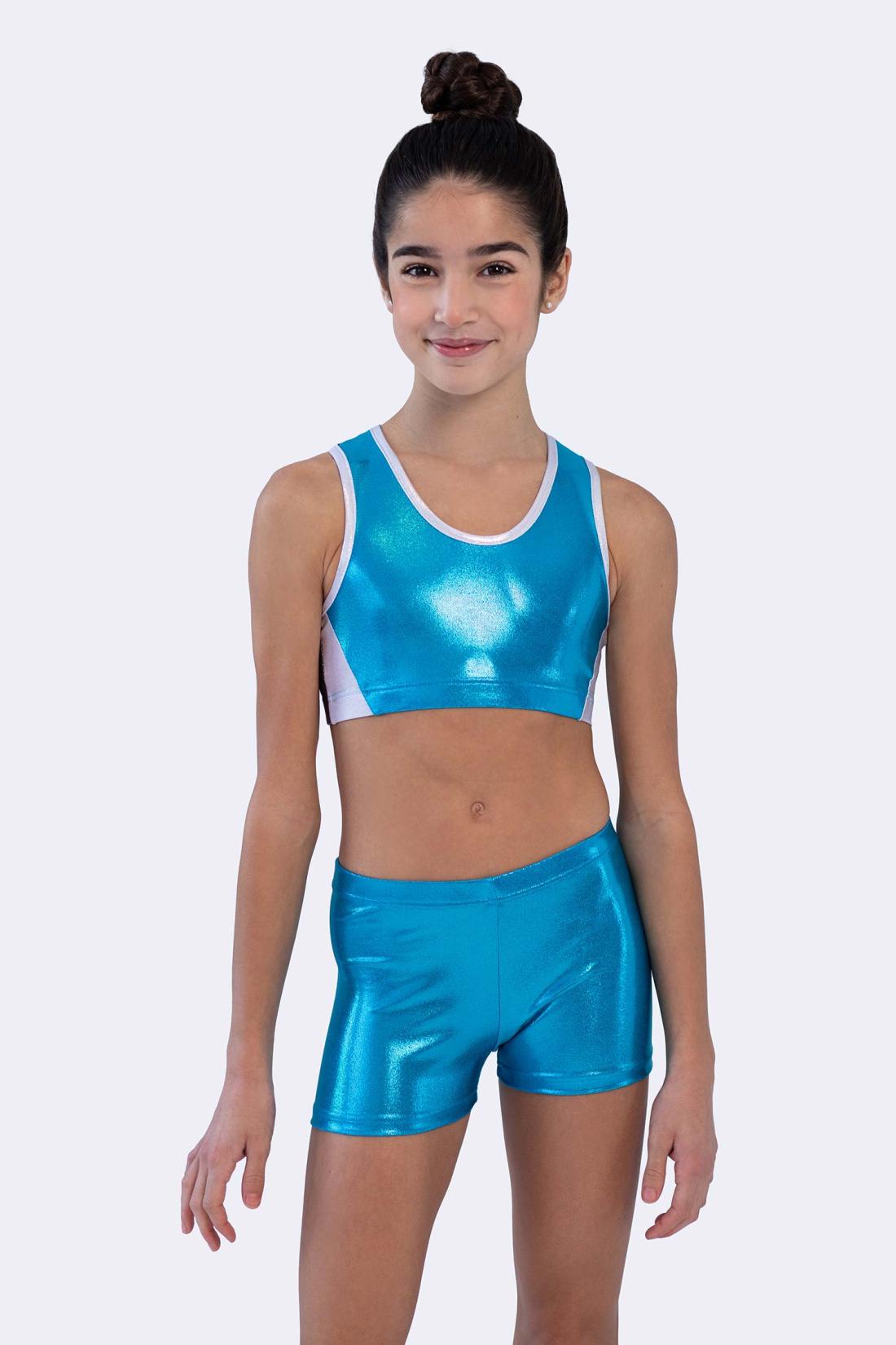 Top deportivo niña azul fucsia jazz gimnasia danza Intermezzo