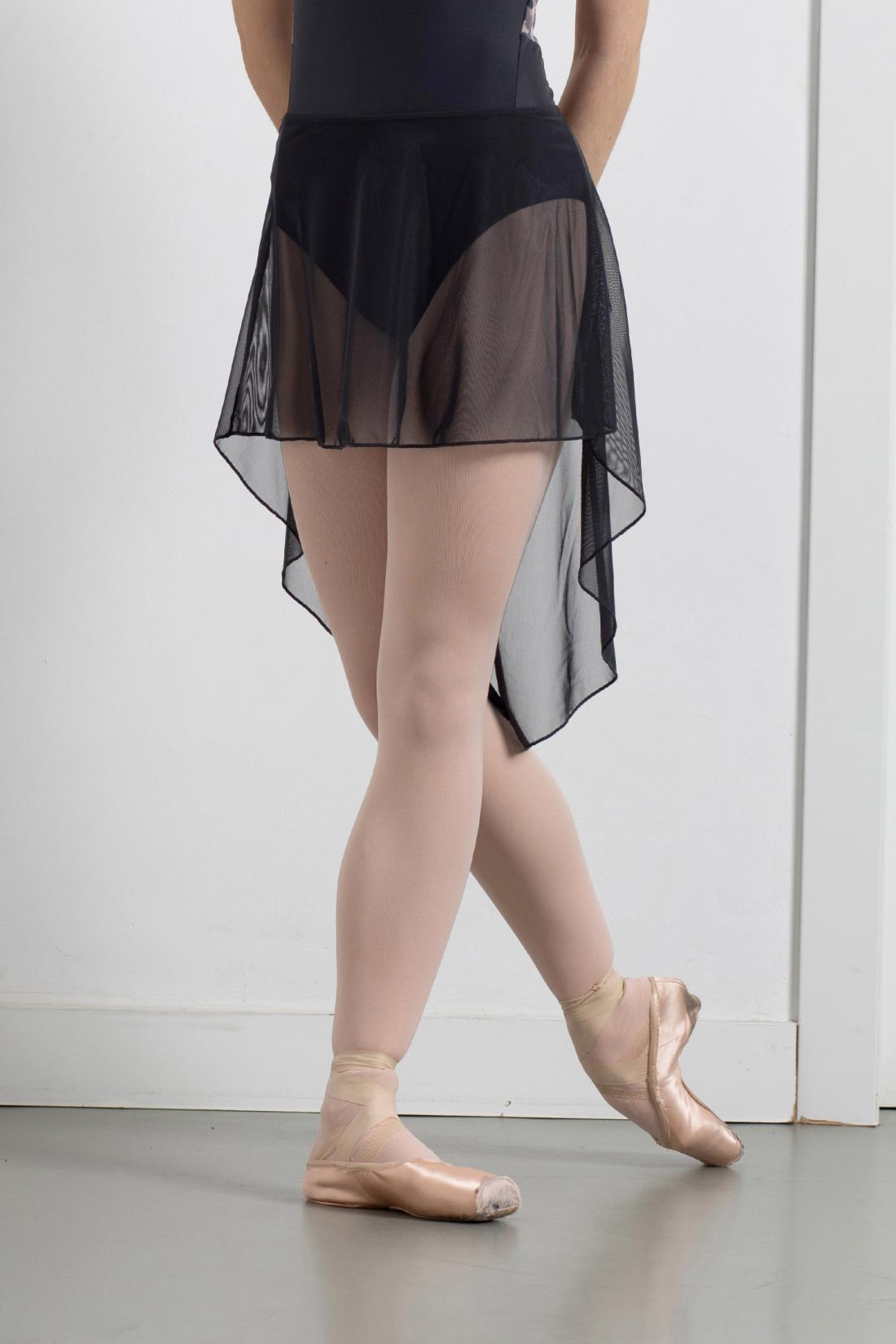 Long Carmen skirt with asymmetrical cut and elastic waistband  Intermezzo ballet