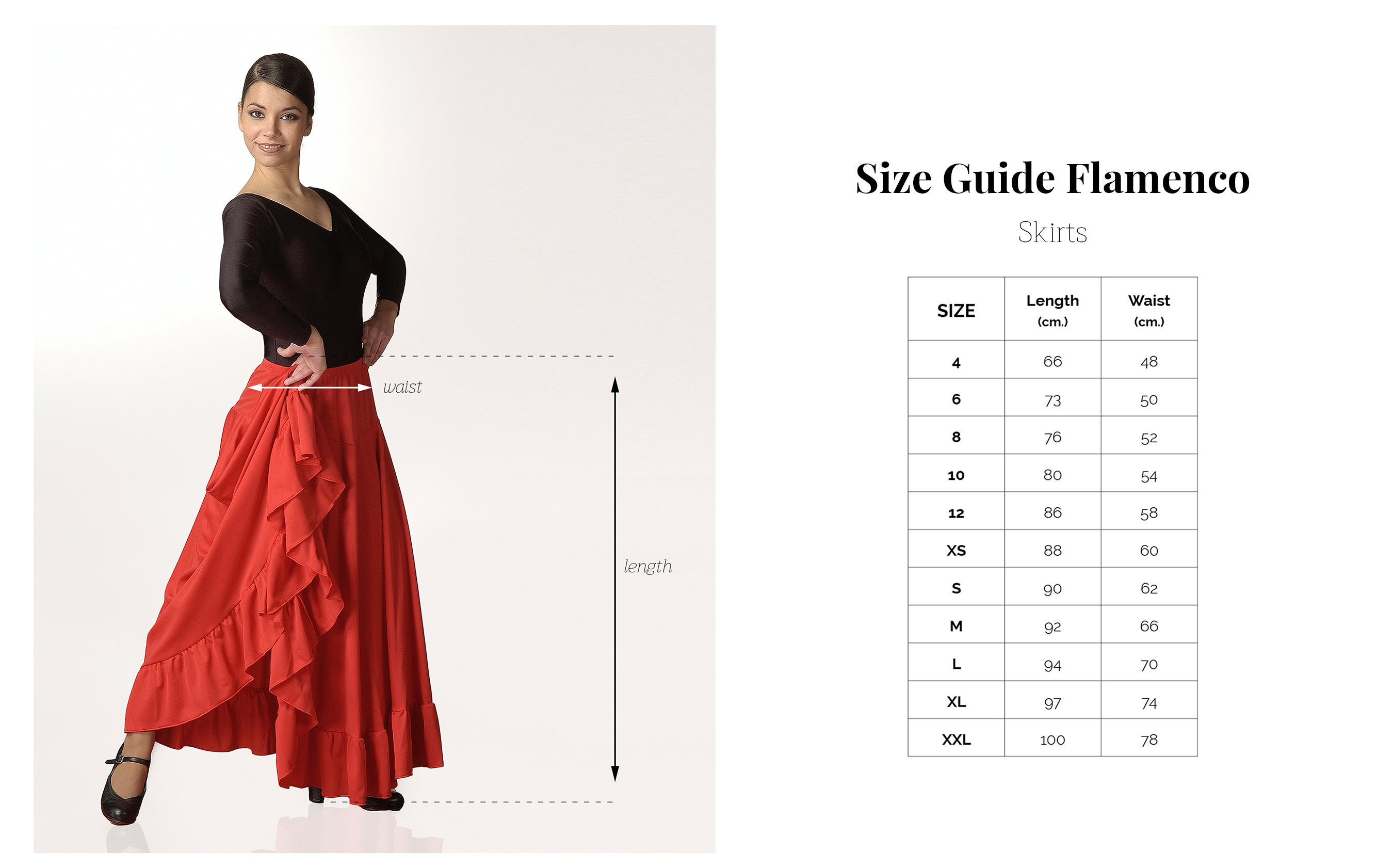 Size Guide Flamenco